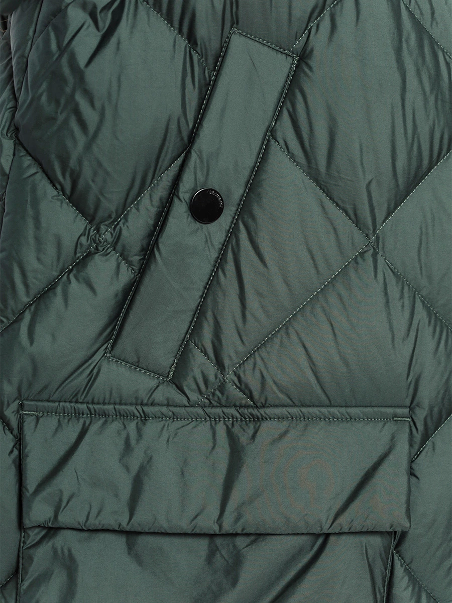 Пуховое стеганое пальто с рукавами-реглан